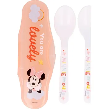 Příbor Disney Minnie Dětské cestovní lžičky 2 ks, 10m+, Minnie