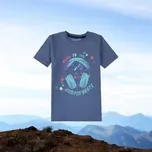 CHLAPECKÉ TRIČKO SE SLUCHÁTKY S2402 Velikost: 122, Barva: Šedo/modrá