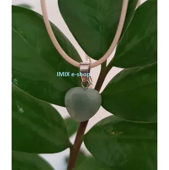 Přívěsek Broušený přívěšek z kamene ve tvaru srdce - výběr barev Avanturín