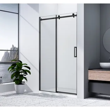 DRAGON BLACK sprchové dveře 1100mm, čiré sklo