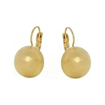 Náušnice Prosperk Náušnice ocelové polokoule zlaté S2501