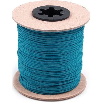 Dětské navlékací korálky Pro Háčkování Bižuterní šňůra 1,5 mm petrolejová 5 m