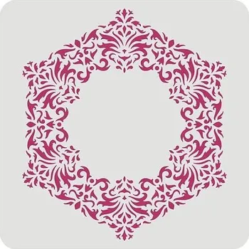 Šablona, vzor MANDALA 3, cca 30 x 30 cm, 1ks