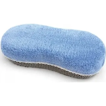 Mycí kartáč na vozidlo DeWitte Microfibre Sponge Blue Mycí houba obšitá jemným mikrovláknem