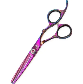 Kadeřnické nůžky Kanpeki Murasaki efilační nůžky 5,5 palců + doprava zdarma