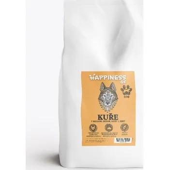 Krmivo pro psa HAPPINESS Grain Free Puppy - kuře s krocanem, lososem, batáty a mrkví 12kg