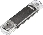Flashdisk Hama flashPen Laeta Twin 16 GB 10 MB/s, šedá