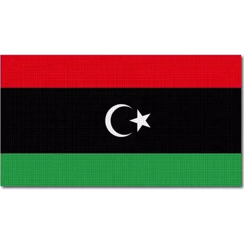 Vlajka Pelisport Libyjská vlajka tištěná 7,5 x 4 cm