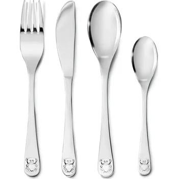 Příbor Zilverstad Příbor Medvídek se srdíčkem, sada 4ks