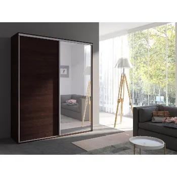 Šatní skříň Maridex Šatní skříň Grande 204 se zrcadlem Barva: – dub sonoma čokoládová