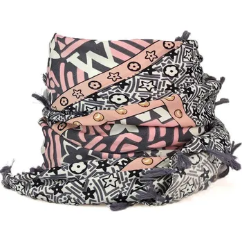 Šátek Dámský šátek VITTON v růžové barvě, VELIKOST UNI