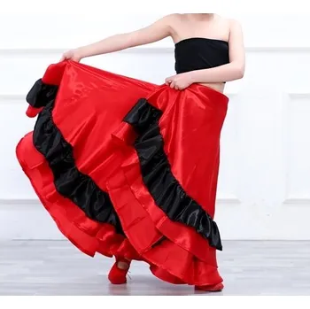 Dívčí sukně Dívčí taneční Flamenco orient sukně Estela M Rozpětí 540°