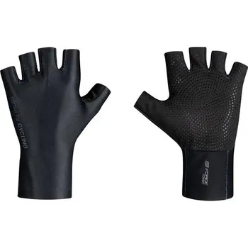 Cyklistické rukavice FORCE Letní krátkoprsté rukavice FORCE RAVEN bez zapínání, černé - XXL