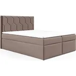Postel 76 200x200 cm s úložným prostorem Hnědá I