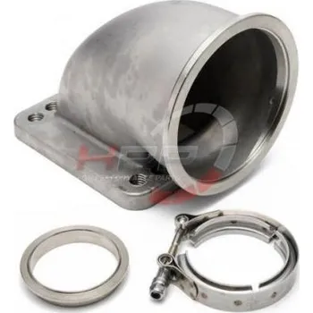 Příslušenství pro turbodmychadlo Redukční koleno 90° na svody T3+T4 - v-band 76mm