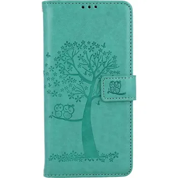 Pouzdro na mobilní telefon Pouzdro Xiaomi Redmi Note 12 knížkové Zelený strom sovičky (kryt neboli obal na Xiaomi Redmi Note 12)