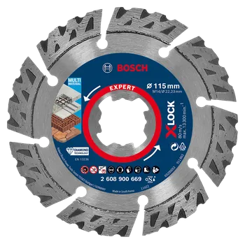 Řezný kotouč Bosch EXPERT Diamantový řezný kotouč X-LOCK, ø 115 mm 2608900669