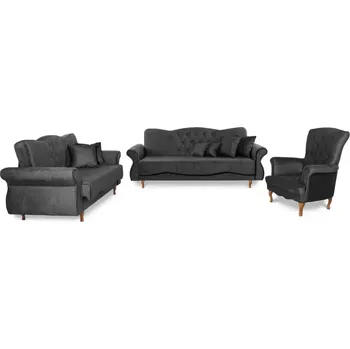 Sedací souprava Sedací souprava Panama 3+2+1, šedá (Monolith 97)