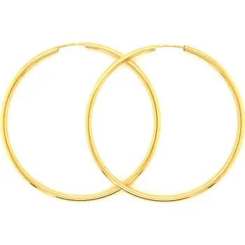 Náušnice Zlaté kruhy Ø 4 cm