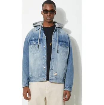 Dámská casual bunda Džínová bunda Evisu Seagull & Evisu Embossed, L, modrá, 55X