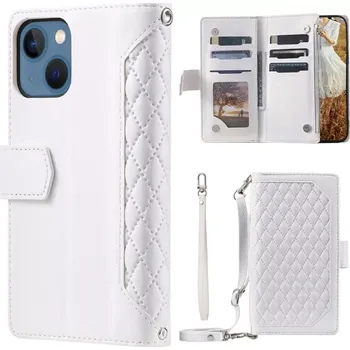 Pouzdro na mobilní telefon Pouzdro pro iPhone 13 Mini Luxury Double Layer bílé