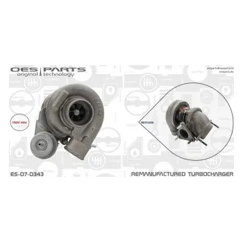 Turbodmychadlo Dmychadlo, plnění, 6020901280, 6020960599, 602096059980, A6020901280, A6020960599, A602096059980, OES, ES-07-0343