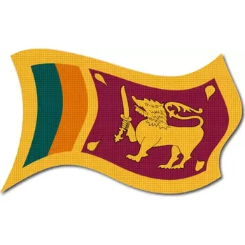 Vlajka Pelisport vlajka Srí Lanky vlající tištěná