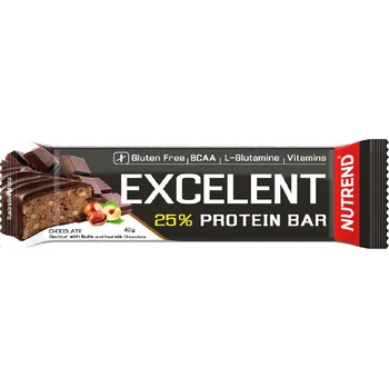 Nutrend Excelent Protein Bar čokoláda s oříšky v mléčné čokoládě 40 g