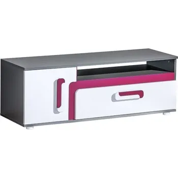 Televizní stolek Televizní stolek APETTITA 17 antracit/růžová
