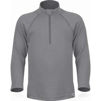 Chlapecká mikina SOKY dětská merino mikina - Šedá 8288 / 150 / Šedá