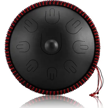 Hütermann Handpan- 15' (38cm), 9 tónů, D-dur - Černá.