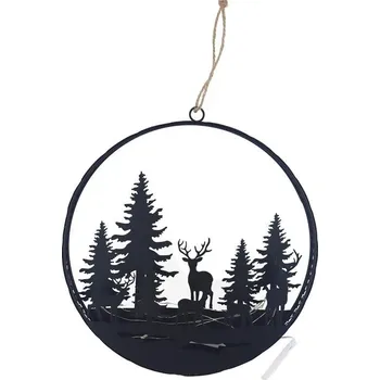 Vánoce Dekorace krajina s LED osvětlením K3492