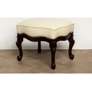 Taburet Kožený taburet 7 v klasickém stylu