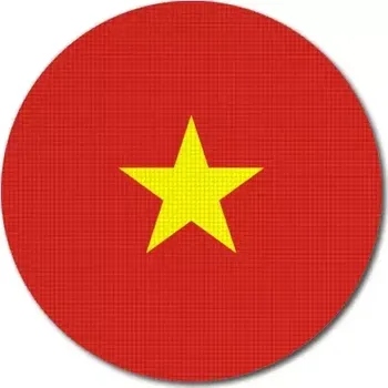 Vlajka Pelisport Vietnamská vlajka kulatá ø 45 mm