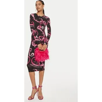Dámské šaty Versace Jeans Couture Každodenní šaty 77HAO9B0 JS358 Růžová Slim Fit 40