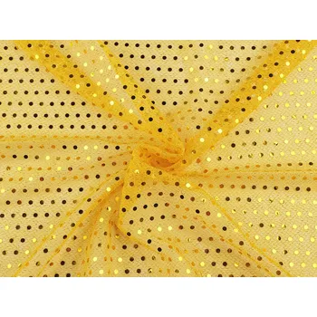 Flitrový úplet Ø4 mm, barva 3 zlatá