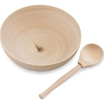 Dřevěná hračka Ulanik Dřevěná sada na třídění předmětů Miska a lžíce