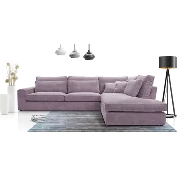 Sedací souprava Rohová sedací souprava LINCOLN, pravá, fialová (Lincoln 63)