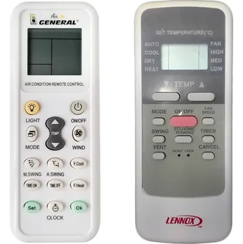 LENNOX R51/E - kompatibilní značkový dálkový ovladač General pro klimatizaci