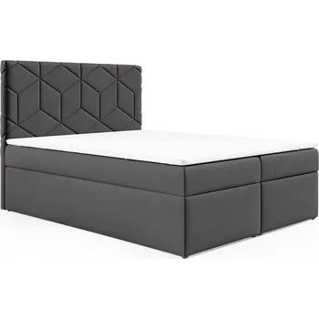 Postel Postel 77 140x200 cm s úložným prostorem Šedá