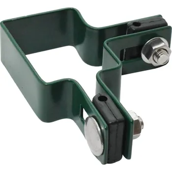 Příslušenství pro plot UMAKOV Objímka rohová na stĺpik ZnPVC 60x40mm zelená