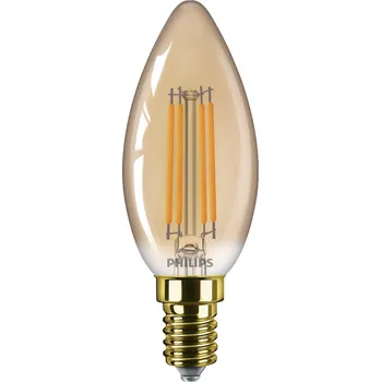 Bodové svítidlo LED filament žárovka E14 B35 3,1W (25W) 250lm 1800K nestmívatelná, jantarová