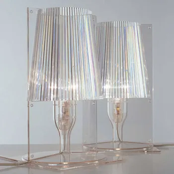 Lampička Kartell Take designová stolní lampa, transparentní 1 x 28 W - Doprava zdarma