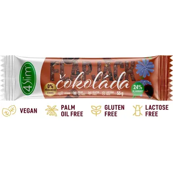 Bonbon Kaumy Flapjack ovesný čekankový bezl. čokoláda 55g 4SLIM