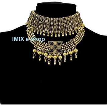 Náhrdelník Tribal kovový náhrdelník Zlatý / Stříbrný Zlatá