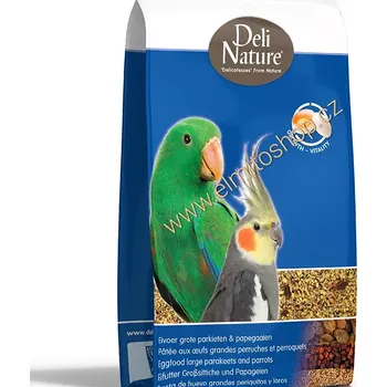 Krmivo pro ptáka Deli Nature Eggfood large parakeets & parrots (Vaječná směs vlhká s medem pro střední a velké papoušky)