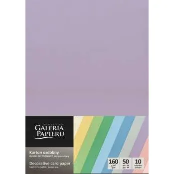 Kancelářský papír Designový papír A4 Smooth - 160 g/m2, pastelový mix, 50 listů