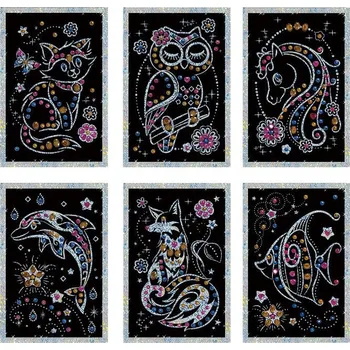 kreativní sada Perlový obrázek 10x15 cm - liška