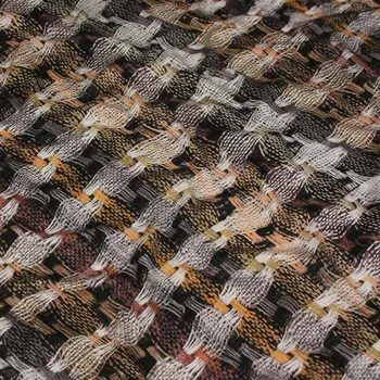 Úplet barevný, proplétaný béžovo-šedý vzor, š.150