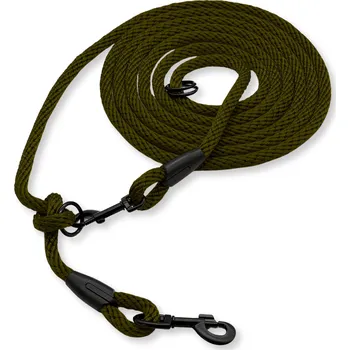 Vodítko pro psa PafDog® Přepínací nastavitelné vodítko 12mm, 11 délek, khaki zelené DÉLKA VODÍTKA: 2 metry